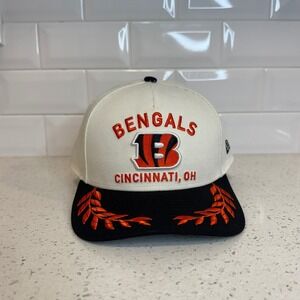 New Era Cincinnati Bengals Draft  9FORTY Snapback Cap White Orange NFL Football
